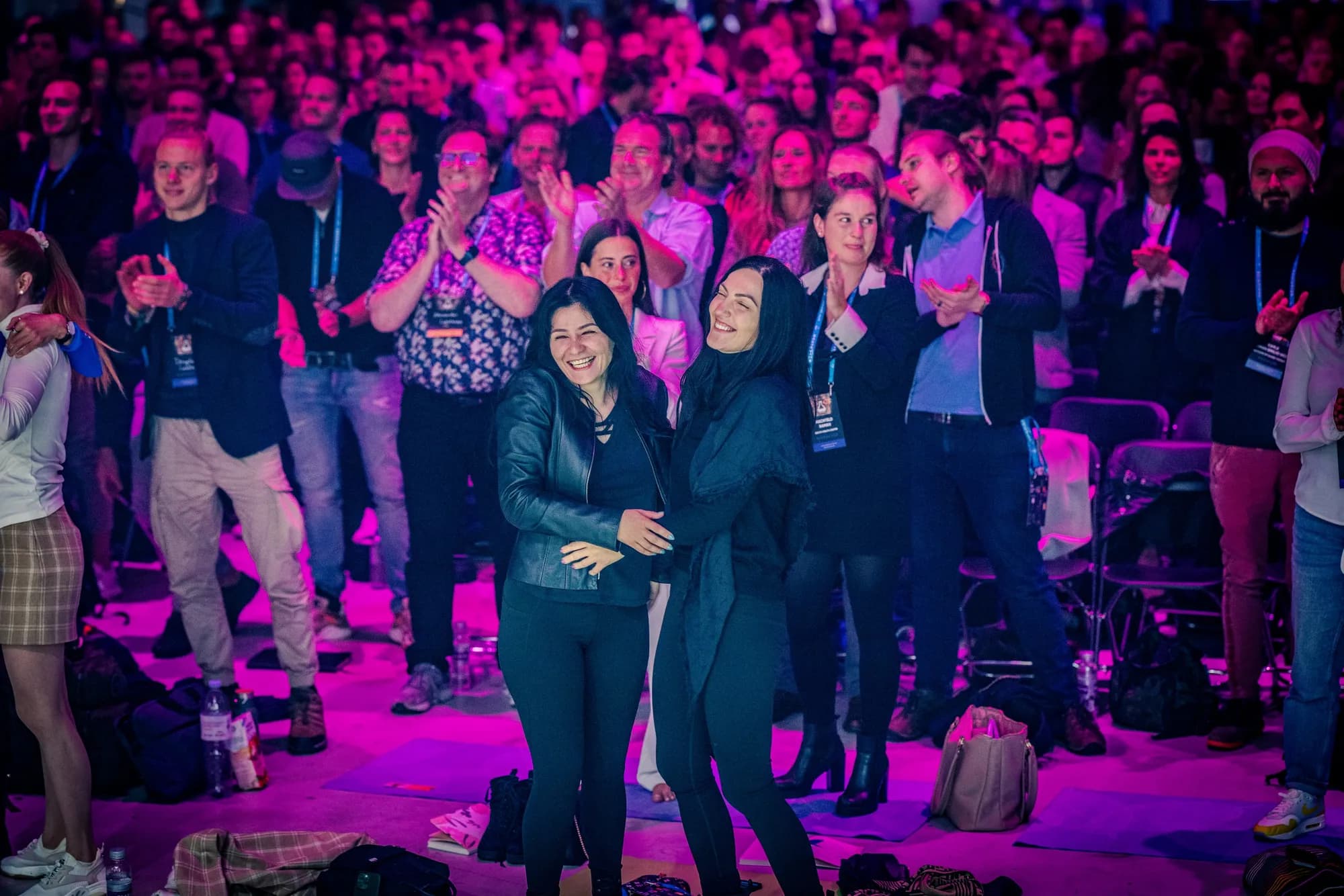 Anna engaging with her audience