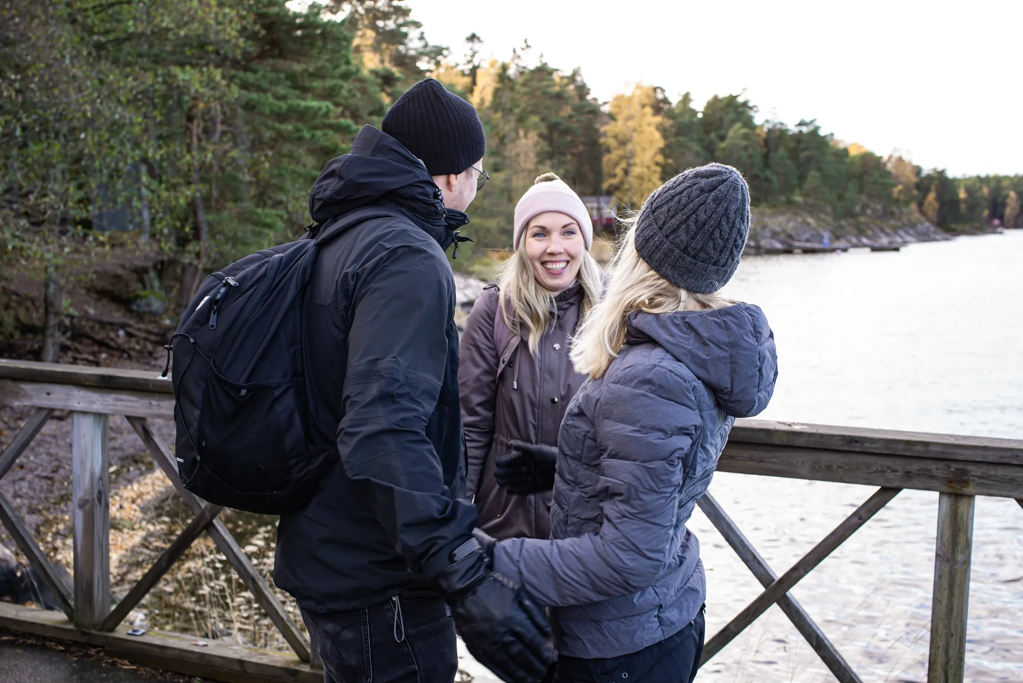 Anna Lindfors with a close friend